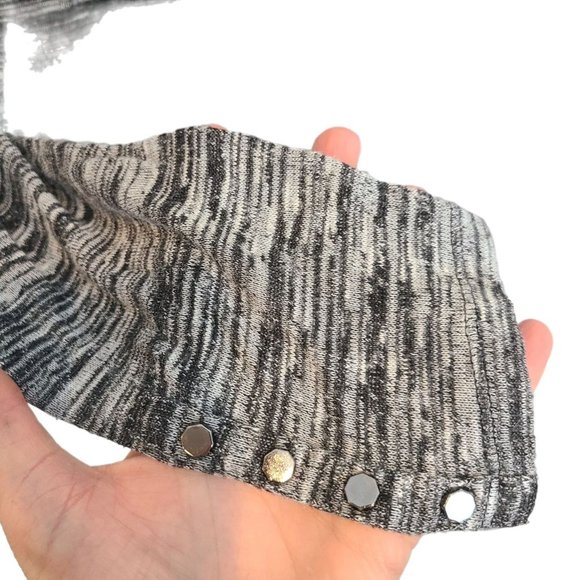 White House Black Market Womens S Gray Space Dye Long Sleeves Knit Tunic Shirt - Picture 4 of 8